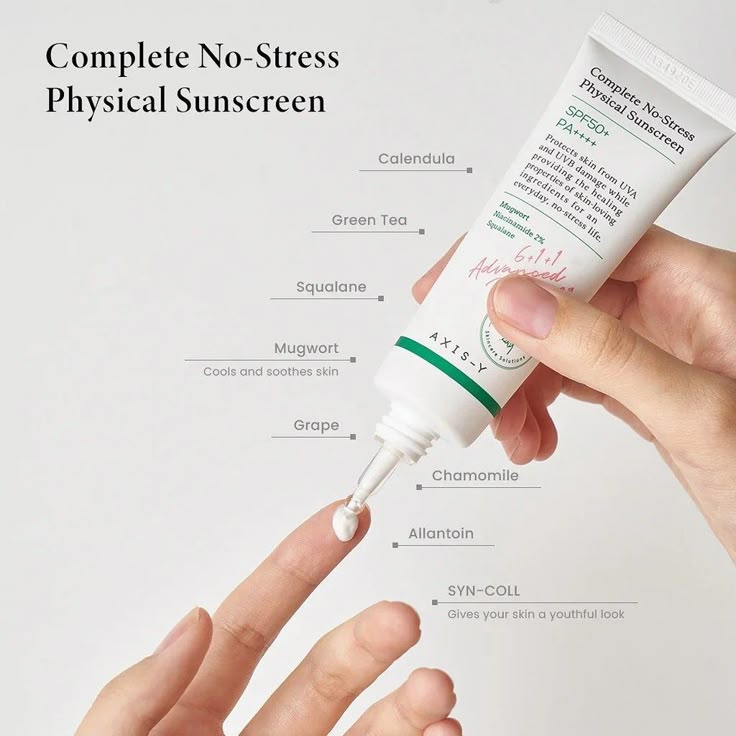 AXIS-Y Complete No-Stress Physical Sunscreen SPF 50+